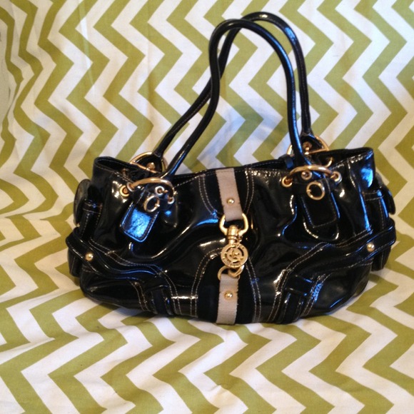 Authentic Juicy Couture black patent leather bag