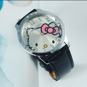 Hello kitty watch stainless steel genuine leather