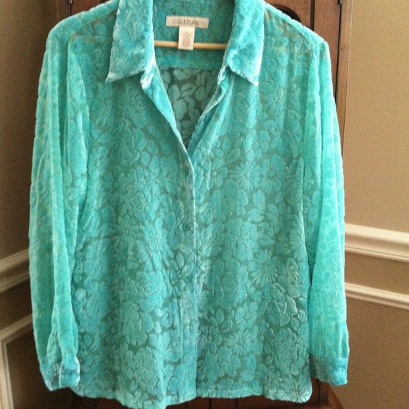 Floral print sheer blouse - Picture 3 of 3