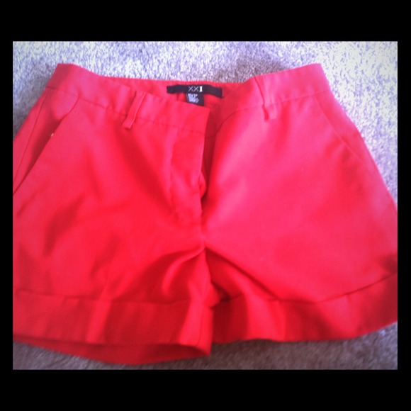 Red classy shorts