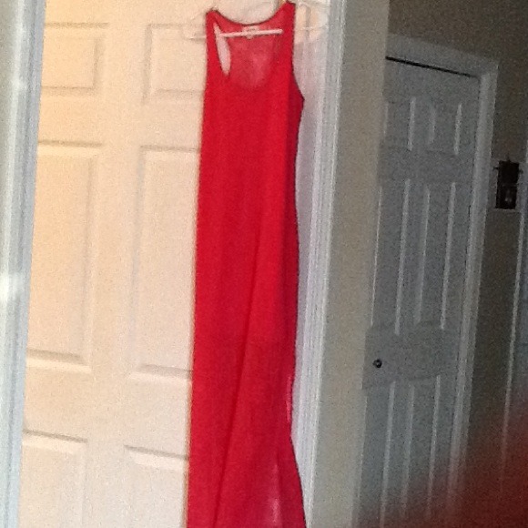 Esenboye long pink dress