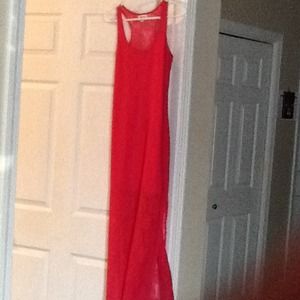 Esenboye long pink dress