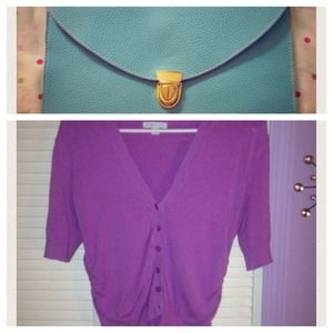 BUNDLE: Envelope Clutch & NY&C Cardigan