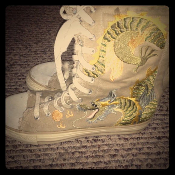 Zip up mid calf sneakers