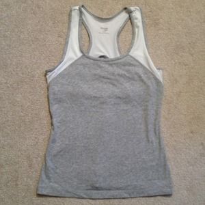 HALF PRICE SALE Danskin gray racer back tank, med