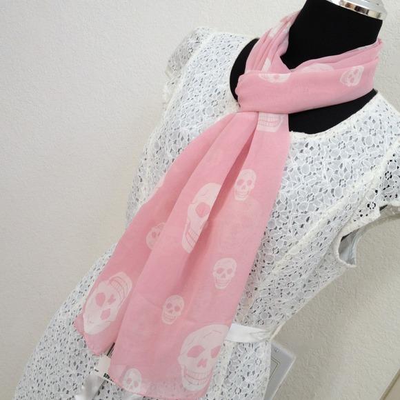 RESERVED NWT Collection XIIX Pink Chiffon Scarf
