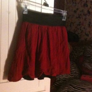 Red skirt