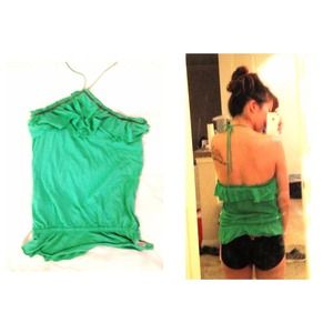 Hollister Halter with Ruffled top and Beading XS