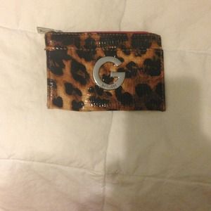 Leopard and pink Guess wallet