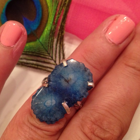 💙💙Blue Solar Quartz size 6.5 ring 💙💙