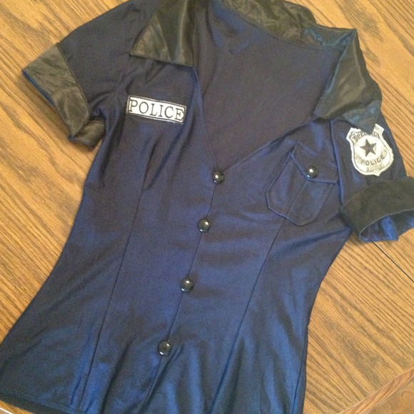 Low-Cut Police Officer Top