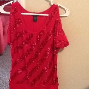 Deb red blouse