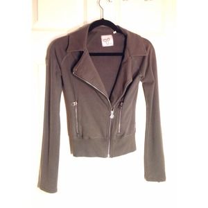 Grey zip up blazer! XXS