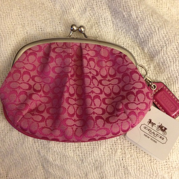 Pink Coach Coin Purse