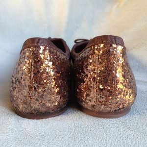 Tory Burch Shoes - Tory Burch Bronze Chelsea Glitter Ballet Flats Tory Burch Shoes - Tory Burch Bronze Chelsea Glitter Ballet Flats