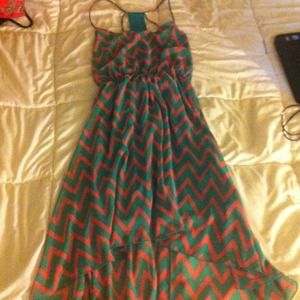 Lette chevron print dress. Size medium/large