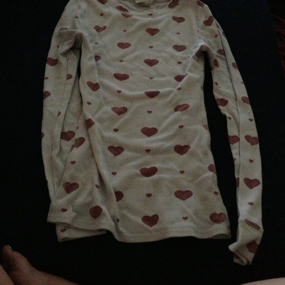 Waffle top long sleeve top