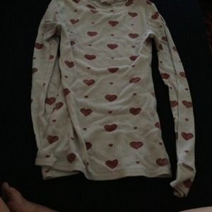 Waffle top long sleeve top