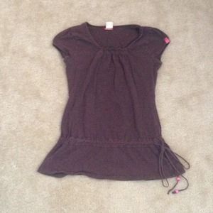 Brown short-sleeve top