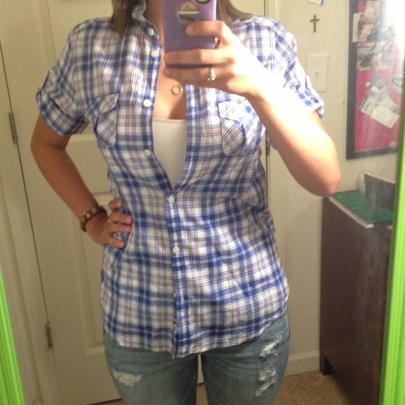 Sweet Plaid Button Up - Picture 3 of 3