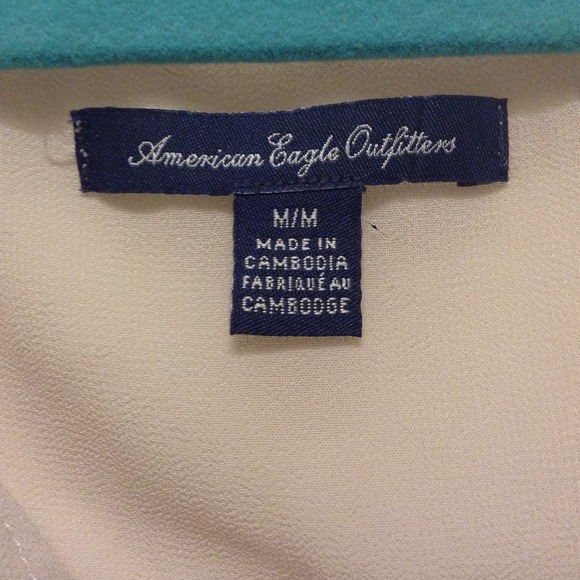 Champagne Flowy/Chiffon Shirt - Picture 2 of 3