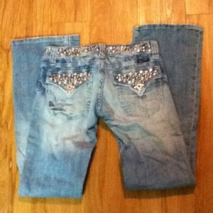 Size 26 light wash Miss Me jeans
