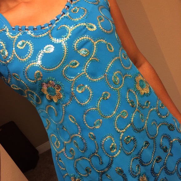 Turquoise blue chudidar - indian outfit
