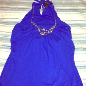 Royal blue halter