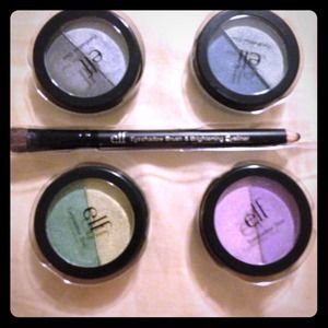 Elf eyeshadow duo + pencil and brush