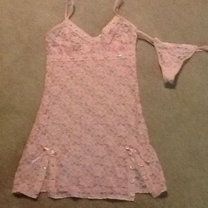 🎈🎈SOLD🎈🎈Pink lacy nighty