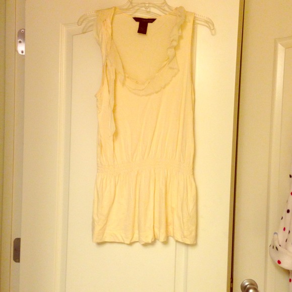 Fun, yellow Calvin Klein sleeveless top.