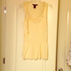 Fun, yellow Calvin Klein sleeveless top.