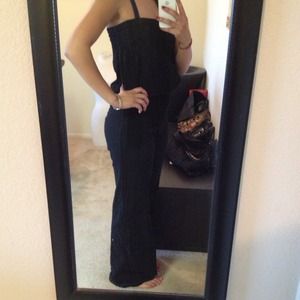 ❌SOLD---Guaze Smocked Tube Jumpsuit