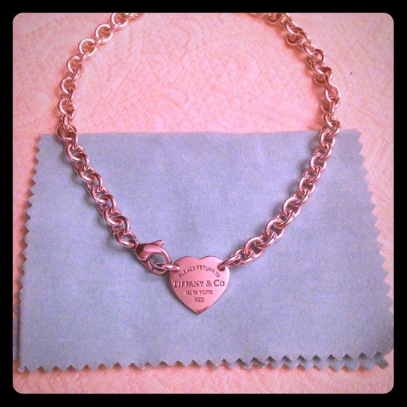 Authentic Tiffany & Co. Heart Tag Necklace