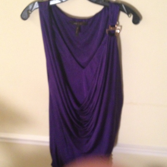 Purple satin dress - Picture 3 of 3