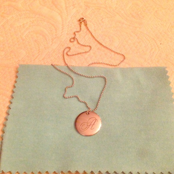 Authentic Tiffany & Co. 'A' Initial Necklace