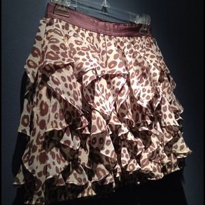 Ruffle Mini Skirt Leopard Print by Victoria Secret