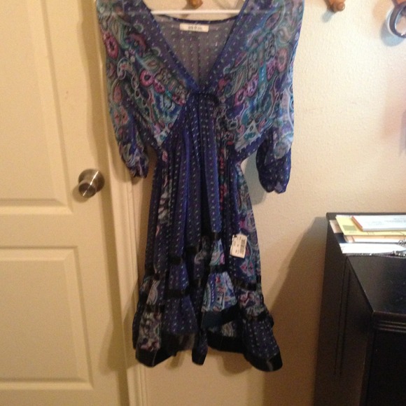 Floral print w/ gathering waist