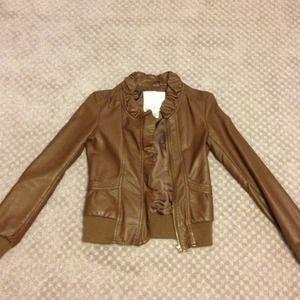 Faux Leather jacket - caramel