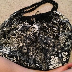 Flower print purse