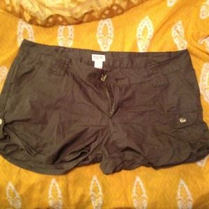 Olive green khaki shorts
