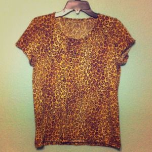 Leopard Print Tee