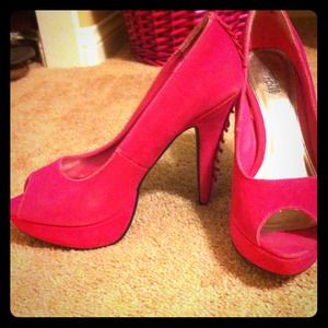 Pink 4" inch heels from Charlotte Russe