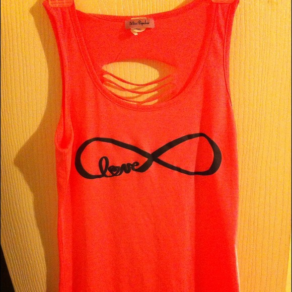 Hot pink infinity/love shirt