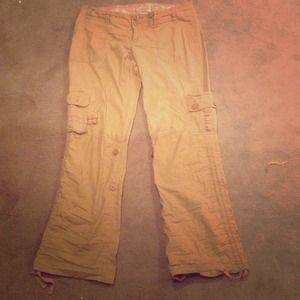 Old Navy Double-button Khaki Cargo Pants