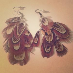 Feather earrings