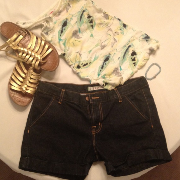 J Brand Dark Denim Shorts