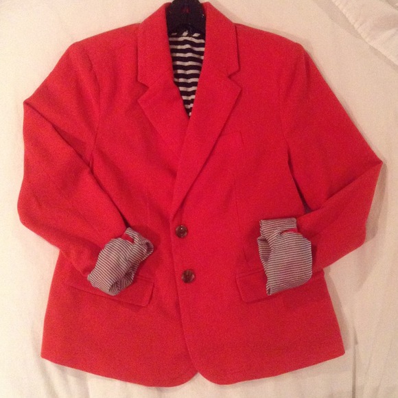 Sold in bundle Wool blazer in pumpkin orange