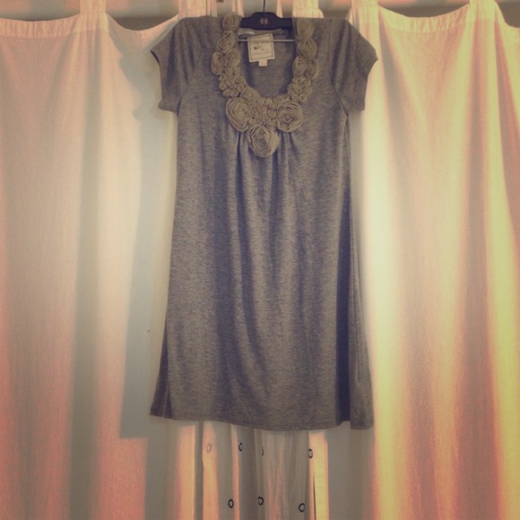 Dress with rose detail.