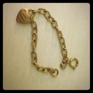 Juicy couture heart locket charm bracelet